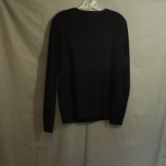 CROFT AND BARROW woman’s black cardigan EUC sz M black - Picture 4 of 7